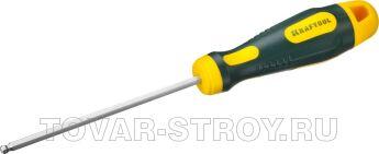 Отвертка KRAFTOOL "EXPERT" X-Drive 250075-4-100/шестиграник, НЕХ4х100мм