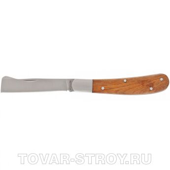 Нож садовый, 173 мм, складной, копулировочный, деревянная рукоятка PALISAD