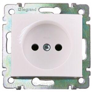 Розетка Legrand Valena белая, без заземления
