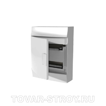 Бокс настенный ABB Mistral41 36М (2x18) непрозрачная дверь с клеммным блоком