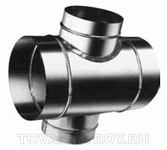 Крестовина вентиляционная с врезками 160х160/160х160