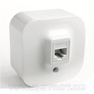 Розетка Legrand Quteo телефонная, белая