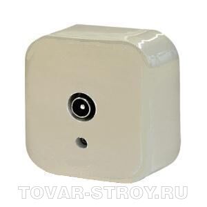 Розетка Legrand Quteo телефонная, слоновая кость