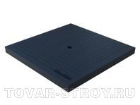 Крышка к дождеприемнику 300х300 PolyMax Basic пластиковая (черная) к дождеприемнику 280х280х23 (3389)