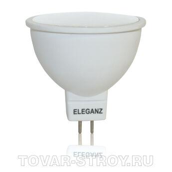 СВЕТОДИОДНАЯ ЛАМПА 7ВТ GU5.3 220V ТЕРМОПЛАСТ. КОРПУС 3000К