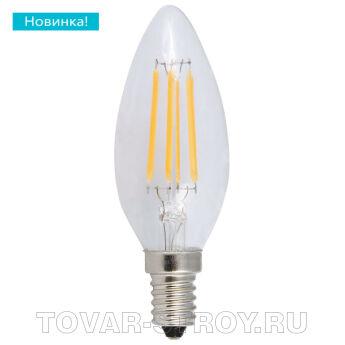 СВЕТОДИОДНАЯ ЛАМПА 5ВТ Е14 220V нитевидная 4500К