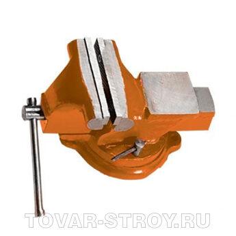 Тиски слесарные, 125 мм, поворотные, с наковальней