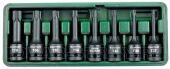 Торцовые головки KRAFTOOL ударные в наборе, (1/2"), Cr-Mo, фосфат., TORX, 8 шт. 27952-H8