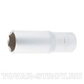 Головка торцевая удлиненная, 13 мм, 6-гранная, CrV, под квадрат 1/2", STELS