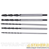 Набор STAYER 2943-300-H5 Свёрла по дереву, 6, 8, 10, 12, 14 x 300 мм, 5 шт