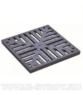 Решетка к дождеприемнику 300х300 чугунная Basic (снежинка) 280х280х23 (3334)
