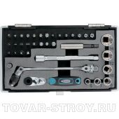 Набор бит и головок торцевых, 1/4", карданный ключ, трещотка, адаптер, S2 37 шт. GROSS