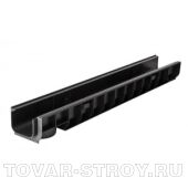 Лоток водоотводный пластиковый PolyMax Basic DN 100 H55 1000х145х55 (8050)