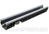 Лоток водоотводный пластиковый PolyMax Basic DN100 H200 усиленный 1000х160х200 (8047)