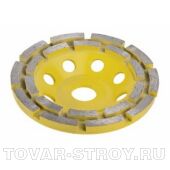Двухрядная алмазная сегментная чашка STAYER MASTER 33381-125, посадочное отверстие 22,2мм, 125мм