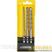 Набор буров по бетону STAYER MASTER 29250-H3