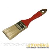 Кисть плоская STAYER 0106-100 AQUA-KANEKARON, искусственная щетина, деревянная ручка, 100 мм