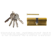 Механизм цилиндровый тип ключ-ключ ЗУБР (52101-70-2) 70 мм, цвет хром, 5 ключей