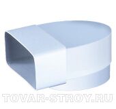 Колено плоское-круглое 204х60/150