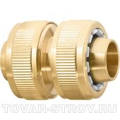Муфта ремонтная для шланга, 3/4", латунная PALISAD
