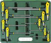 Набор ключей имбусовых, Т-образных KRAFTOOL "INDUSTRIE" 27455-H9, TORX 10-50