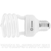 Лампа компактная люминесцентная, полуспиральная, 15W, 2700K, E27, 8000ч., Stern