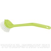 Щетка для посуды круглая d 46 мм *225, зеленая мм ELFE Light