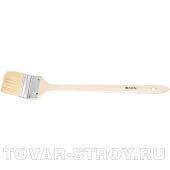 Кисть радиаторная 3", натуральная щетина, деревянная ручка MATRIX