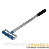 Валик STAYER 2-03953-15 с металлическими иглами для нанесения перфорации 32х150 мм, телескопическая ручка 56-99 см