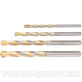 Набор сверл по бетону Golden Line 5 - 6 - 8 - 10мм MATRIX