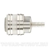 Муфта универсальная быстросъемная ("мама"), 1/4", со штуцером "елка" под шланг 6 мм, 2 шт. Stels