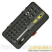 Набор STAYER 25927-H32 G Отвертка MAX-GRIP с битами и торцевыми головками, 32 предмета