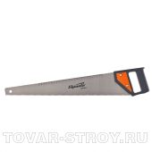 Ножовка по дереву, 450 мм, 5-6 TPI, каленый зуб, линейка, пластиковая рукоятка SPARTA