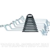 Набор ключей накидных, 6–22 мм, 8 шт., хромированные SPARTA