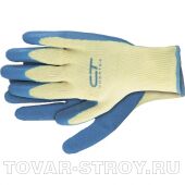 Перчатки х/б 10 класс, латексное рельефное покрытие, XL СИБРТЕХ