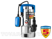 Насос дренажный погружной ЗУБР ПРОФИ, грязная и чистая вода (НПГ-Т3-550-С) 550 Вт, 170 л/мин, напор 7 м, кабель 10 м, штуцер 1"-1 1/4"-1 1/2", корпус из нержавеющей стали