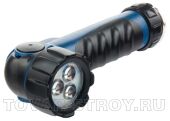 Фонарик светодиодный, противоударный, влагозащищённый, 3 ярких Led, 2хLR20 STERN