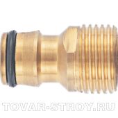 Адаптер латунный, 1/2", внешняя резьба PALISAD