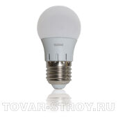 СВЕТОДИОДНАЯ ЛАМПА 7ВТ Е27 Р45 220V шар матовая 3000К мини