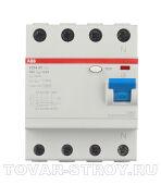 УЗО 4 модуля F204 АС-80/0,3 mA, серия-F