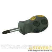 Отвертка STAYER 2580-38-6.0 G MAX-GRIP Regular, Cr-V, намагниченная, SL 6,5х38 мм