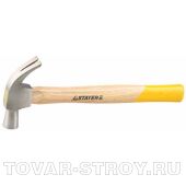 Молоток-гвоздодер STAYER 20232, деревянная рукоятка, 450г