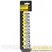 Набор торцевых головок STAYER STANDARD 27757-H10, 3/8", 8-19 мм, 10 шт