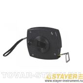 Мерная лента STAYER 3416-50 в пластмассовом корпусе, стальное полотно, 50 м
