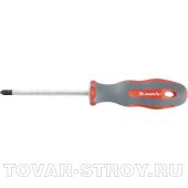 Отвертка Profi, Pz0х75 мм, SVСM, двухкомп. рукоятка MATRIX