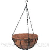 Подвесное кашпо с декором, 30 см, с кокосовой корзиной PALISAD