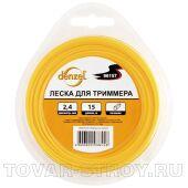 Леска для триммера звезда, 1,6мм х 15м DENZEL Россия
