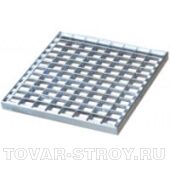 Решетка к дождеприемнику 400х400 Basic стальная (яч., оцинк.) 391х391х26 (34201)
