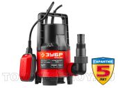 Насос дренажный погружной ЗУБР, грязная и чистая вода (НПГ-М1-550) 550 Вт, 160 л/мин, напор 6.5 м, кабель 7 м, штуцер 1", 1 1/4"
