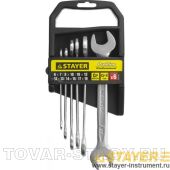 Набор рожковых ключей STAYER PROFI 27037-H8/8 шт, 6-24 мм